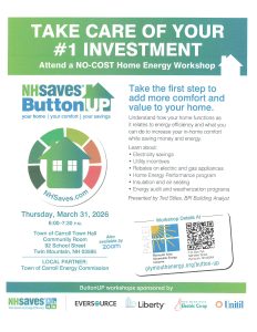 Button Up Workshop – Hosted by the Carroll Energy Commission @ Carroll Town Hall, Community Room