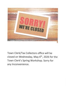 Town Clerk/Tax Office Closed @ Carroll Town Hall, Town Clerk/Tax Collector's Office